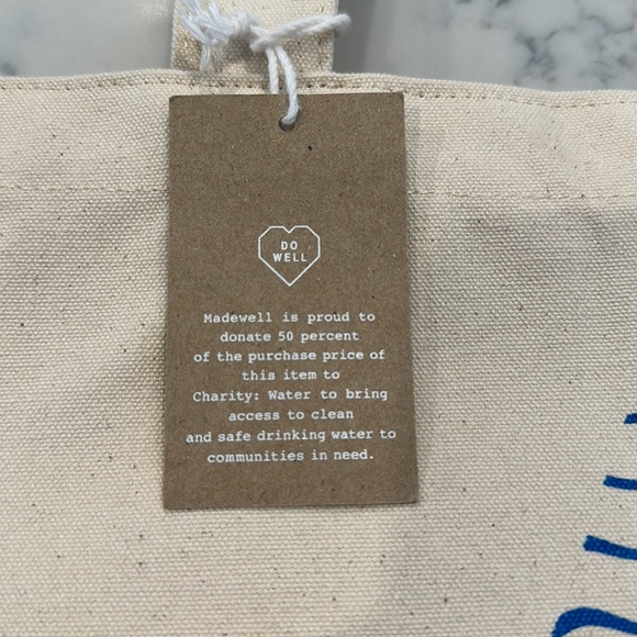 Madewll X charity:water canvas tote - Picture 4 of 4